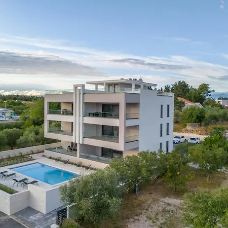 Panoramica W Balcony And Swimming Pool Lejlighed Zadar